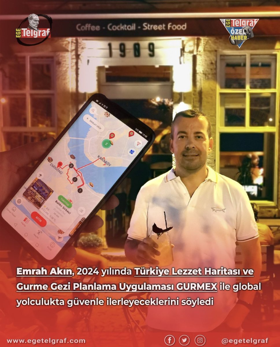 gurmexcom's tweet photo. Ege Telgraf gazetesinde @kesfetsek sordu Emrah Akın yanıtladı. Blog olarak 2011 yılında kurulan GURMEX'in geçen süre içerisinde başarı yolculuğunu konuştuk. Röportaj bugün Ege Telgraf gazetesinde ve web'de; Ege Telgraf İzmir ve tüm Ege'de!
https://t.co/iBm2dhjVOs

#izmir #gurmex https://t.co/FnXWGK9NVA