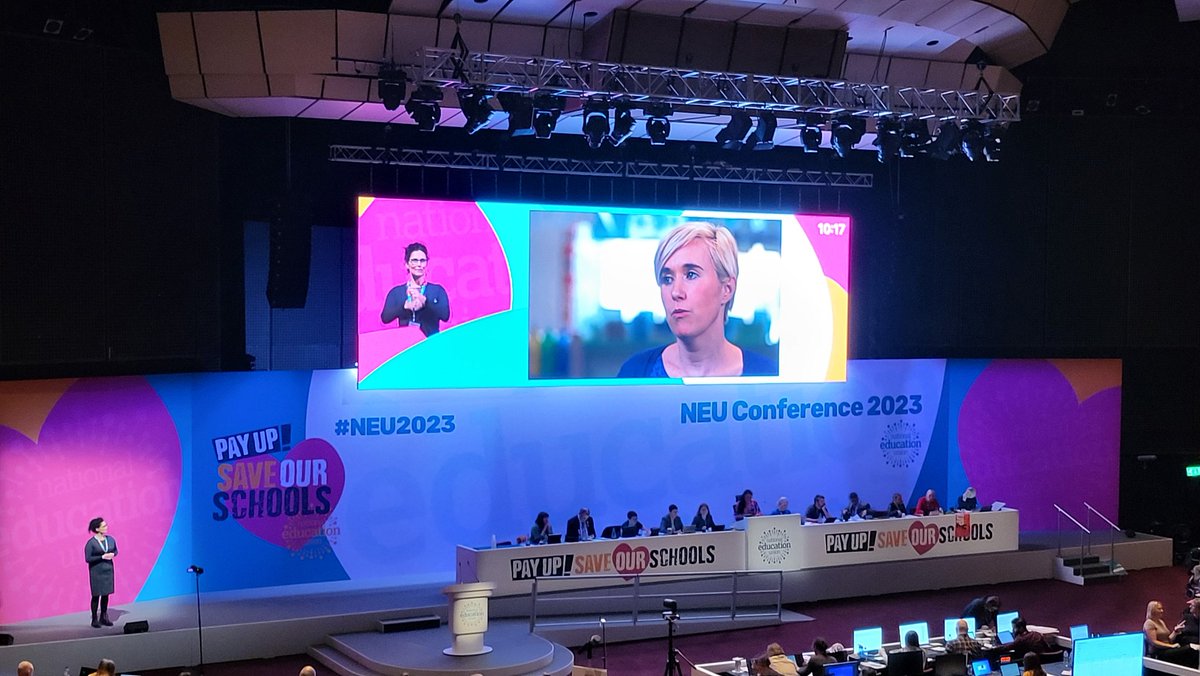 WirralNEU's tweet photo. So proud to see our Ciara on the big screen at conference! North West Rep of the year!
Speaking so well about the work she and the union do
Well done to ciara but also thank you to all our reps
@NEUnion @NEUNorthWest @NEUNW_Region
#NEU2023 #NEUConference https://t.co/7F43GNTEIp