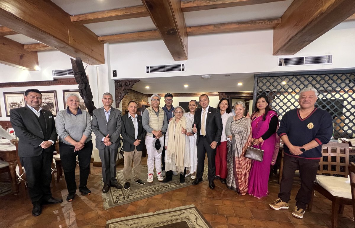 Rabindra_JLC's tweet photo. Nepal’s renowned media personalities visited our newly built Linga Bhairavi Mandir and have darshan of Devi which was recently consecrated by ⁦@SadhguruJV⁩
It’s surreal to experience the grace of Devi. ⁦@cpsavesoil⁩ https://t.co/fa93HXvjvB