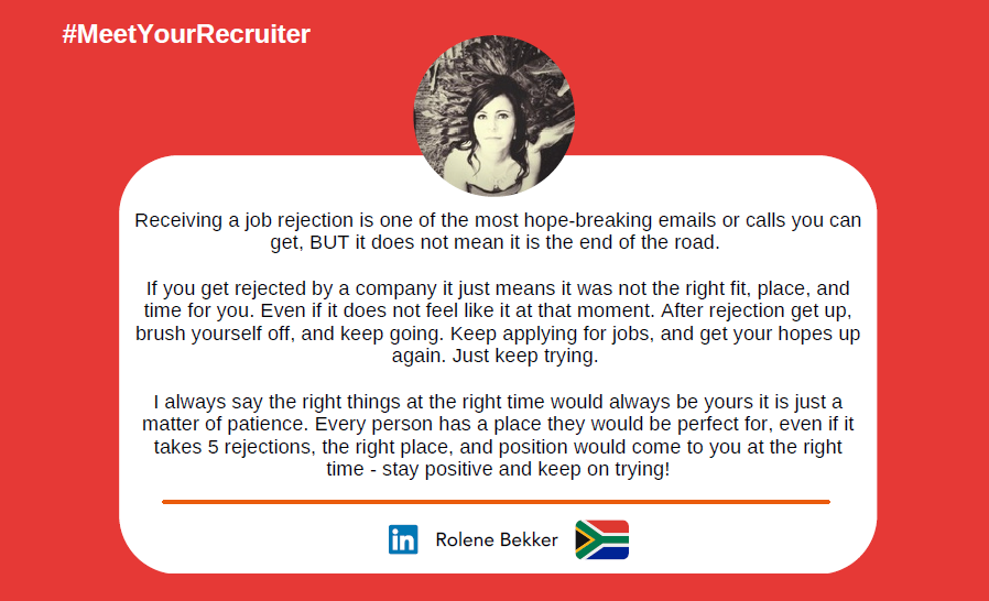 info_qetello's tweet photo. Exciting news! We made it to the #meetyourrecruiter workbook! The topic was #rejection and each of us at Qetello Holdings had some good insight on it. Happy to have participated in this initiative and we hope that our posts added value and made a difference for some. #recruitment https://t.co/ZEOUWuFi8T