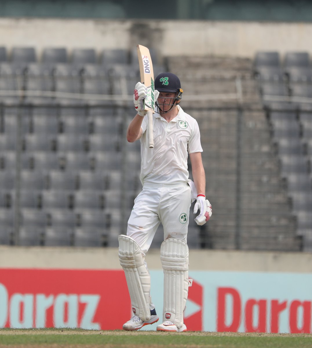 5️⃣0️⃣ runs 9️⃣2️⃣ balls 6️⃣ fours 1️⃣ six A fantastic maiden Test innings by Harry Tector 👏 #BackingGreen