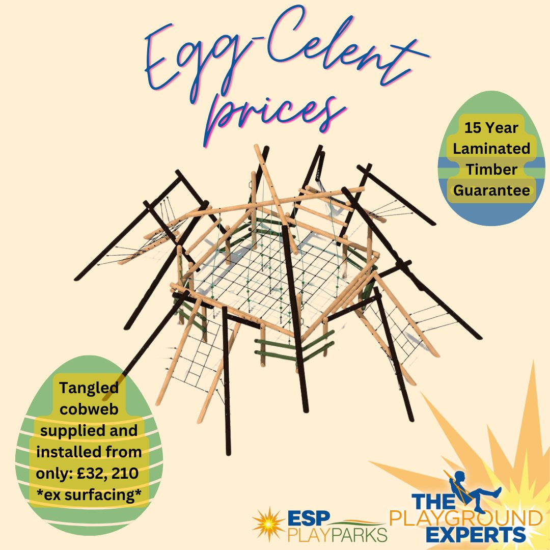 ESPPlayparks's tweet photo. TANGLED CLIMBING FRAMES ⬇️

If you would like a FREE site survey and consultation, please don't hesitate to get in touch with one of their team.

☎️ 01282 434445
💻 https://t.co/uDjhibO6fu
📧 info@espplay.co.uk

#theplaygroundexperts #playparks #localauthorities #playgrounds https://t.co/Zugfz091nN
