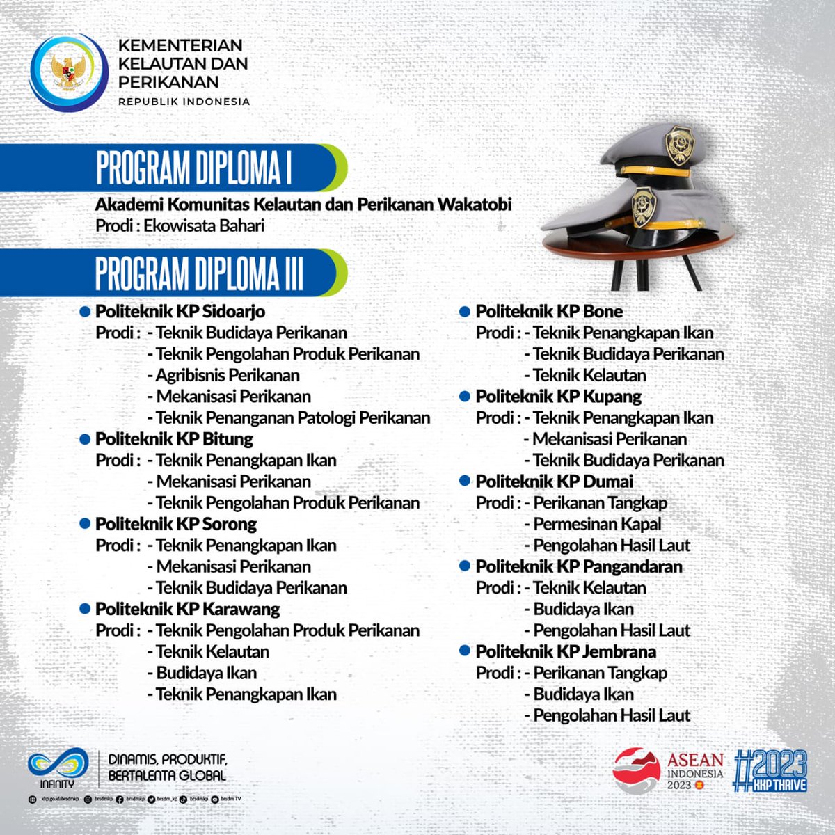 frizakanin's tweet photo. Kalau #SobatBahari, sudah tau belum program studi yg akan dipilih pada #PENTARU2023?
Yuk simak pada infografik berikut!
Jangan lupa siapkan diri dan persyaratannya. Semangat yaa😉

#KKPThrive #SDMKP #SDMUnggul #PendidikanKP @kkpgoid @saktitrenggono @in_radiarta @pusdikkp https://t.co/0YwoiWd7Tt