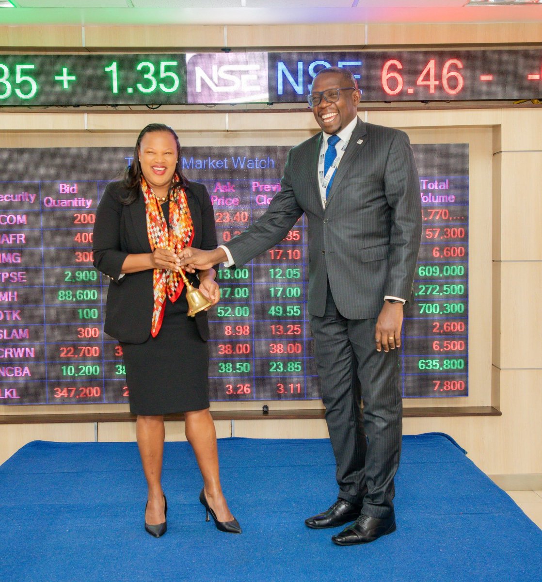 g_odundo's tweet photo. The ⁦@NSE_PLC⁩ was very honored to host Kristin Johnson -Commissioner US Commodity Futures Trading Commission to discuss areas of mutual partnerships. The ⁦@NSE_PLC⁩ appreciates this partnership and looks forwards working with the CFTC ⁦@frontlitemedia⁩ https://t.co/olOWz4BBHh
