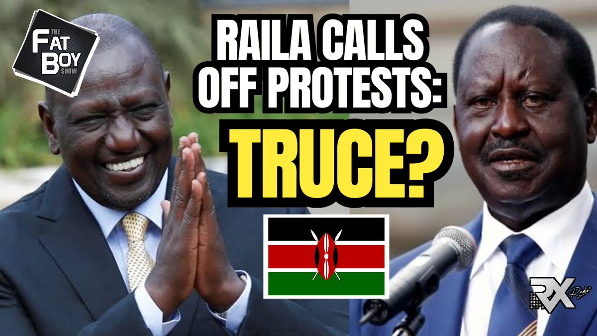 THE FATBOY SHOW: Ruto And Raila Make Peace As Protests Called Off. Watch here: youtu.be/qbC6ib1iOco