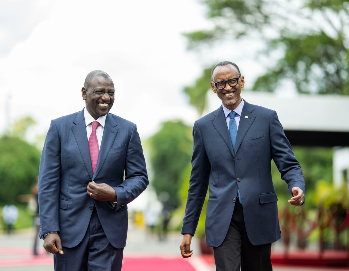 ChimpReports's tweet photo. President William Ruto and President Kagame will be holding a tête-à-tête meeting before joining their delegations for a bilateral discussion on areas of mutual interest. #ChimpReportsNews #Rwanda https://t.co/MIr8FMdczO
