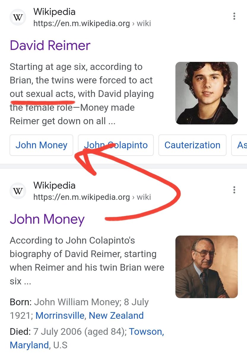 GPrime85's tweet image. Whenever you say "gender," remember the man who invented the word: A psychologist whose research is still being practiced today as healthy kids get organs surgically removed, and are put on hormones.

His name was John Money.