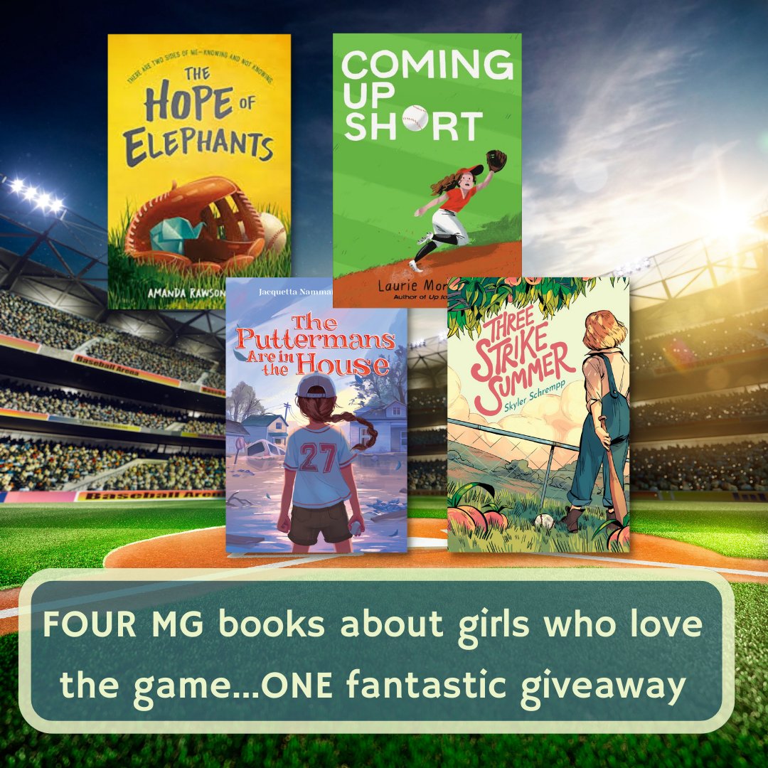 SkylerSchrempp's tweet photo. It's finally #baseball season and we're celebrating with a middle grade girls who love the game giveaway! To enter to win all 4 books:

1. Retweet AND
2. Tag your favorite team / favorite player

Here &amp; IG, limited to lower 48 states, giveaway ends Friday at midnight! https://t.co/9qjfLwO5IP