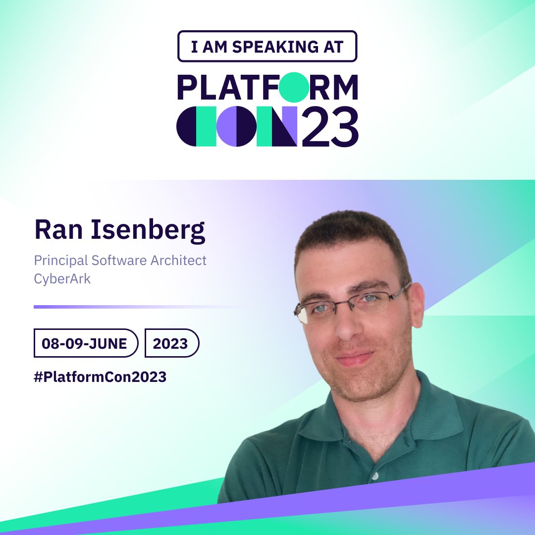 I will be speaking at #PlatformCon2023!
Join me online on the 8-9th of June at PlatformCon 2023, where I'll speak to the @platformengineering community.
platformcon.com/register?utm_s…

In this talk, you will learn of @CyberArk  platform engineering group's journey over three years