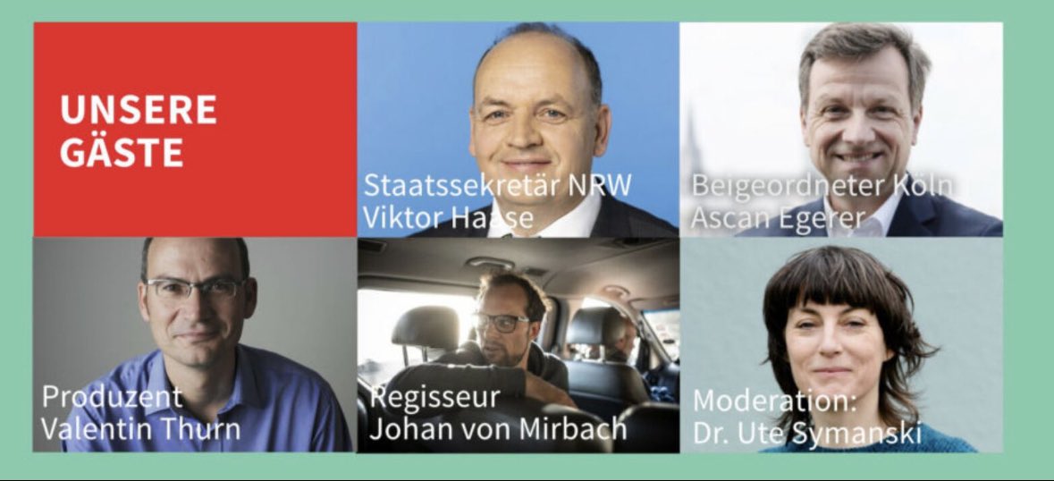 utesymanski's tweet photo. Ich freue mich auf den https://t.co/5LX1PU63Y2 heute Abend mit #ViktorHaase, #AscanEgerer, @ValentinThurn @johanvonmirbach @VerkehrNRW @Koeln @Radkomm @AufbruchFahrrad https://t.co/p1WM0XTzcN