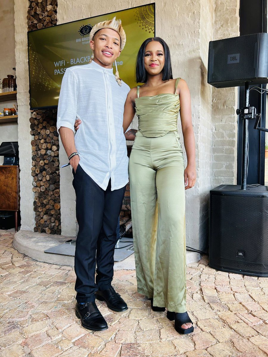 One of #BBTitans siblingships…Thabang and Tsatsii 🤗