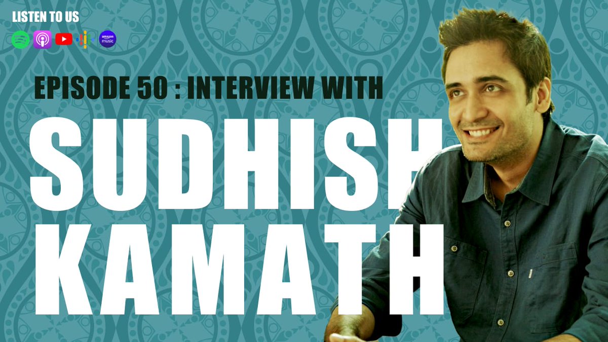 viggyviggy's tweet photo. After some technical delays, the 50th episode of our podcast, ft. Mr. @SudhishKamath   is finally live on YouTube (video interview) and other streaming platforms(audio). Special thanks again to him for agreeing to do this. He was such a sport ❤️

YouTube: https://t.co/1ak3OikrNA https://t.co/PWeuzlcNVg