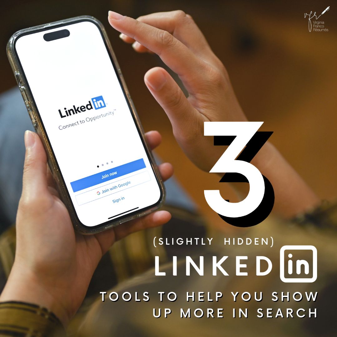 VAFrancoResumes's tweet photo. #Keywords are a critical factor in how #LinkedInsalgorithm ranks #candidates.
This means to increase your visibility, #profileoptimization is more important than ever.ย
Here are my 3 favorite tools for helping ensure your profile is #searchoptimized: https://t.co/GItb0Z39h8 https://t.co/i8QR2AJkDs