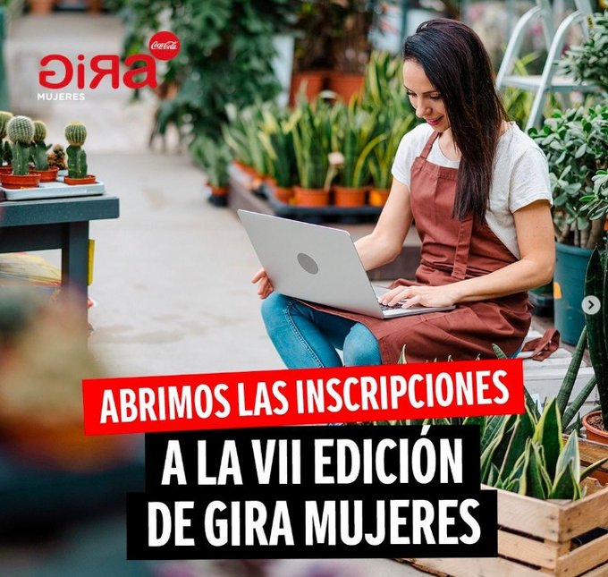 🔴⚫️Convocatoria #GIRAMujeres <a href="/CocaColaEP_es/">Coca-Cola EP Iberia</a> 

🚀Impulsando proyectos de #emprendimiento con enfoque en #TransiciónVerde -#Digitalización

▶️Plazo:Junio 2023 
ℹ️ bit.ly/3Mgfuii

#AndaluciaEmprendeConLasMujeres #EmprendeAND

<a href="/fmujeres/">Fundación Mujeres</a> <a href="/almanatura/">AlmaNatura</a> <a href="/ImpactHubMAD/">Impact Hub Madrid</a> <a href="/DonaActiva/">Dona Activa</a>