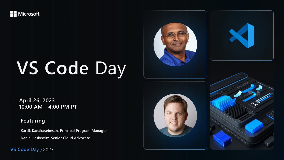laskewitz's tweet image. 🎙️ I'm very proud to be part of VS Code Day this year together with @kkanakas!
👨🏻💻 Our session will highlight pro-code features in a low code world!
🔗 Don't miss out and register here: buff.ly/3Kwywzy
#️⃣ #VSCodeDay2023 #FusionDev #ProCode #LowCode #PowerAddicts #FlowFam