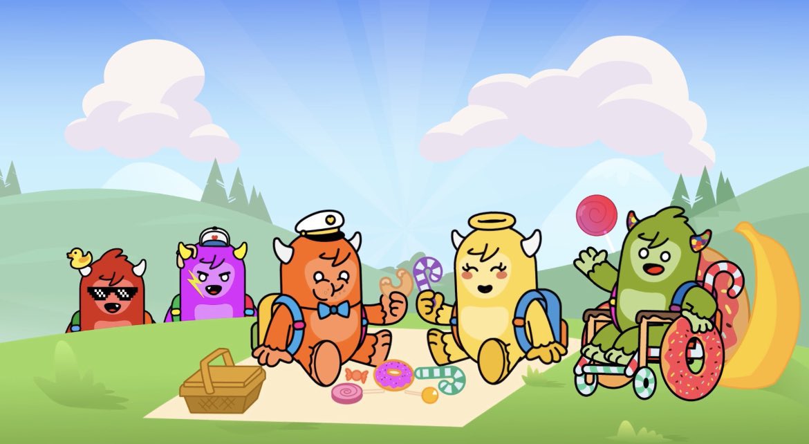 PowerMonstersTV's tweet image. GM everyone! May your day be as colorful and bright as the #ColorMonsters 🌈✨