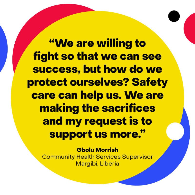 GlobalFund's tweet photo. Community health workers are on the frontlines in the fight against infectious diseases.

This World #HealthWorker Week, @GlobalFund is amplifying their voices. 

Together with partners, governments &amp; the private sector, we must support #proCWHs to #LeaveNoOneBehind. 

#WHWWeek