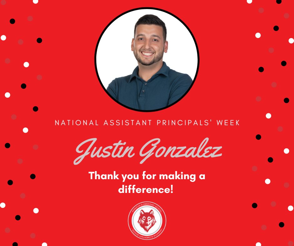 BerwynSouth100's tweet image. It’s #APweek23, and we&apos;re celebrating Assistant Principal @Mr_JGonzalez  for doing amazing work at @HiawathaSchool  this year! #HiawathaPride #D100Inspires