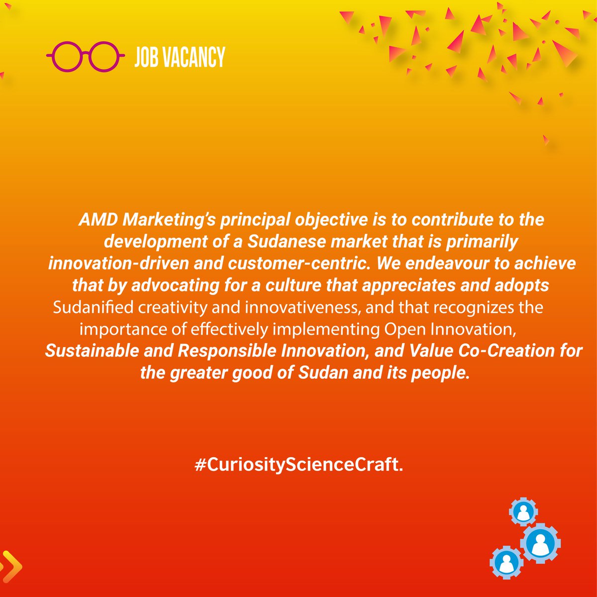 MarketingbyAMD's tweet photo. Looking to pursue a #career in #Marketing?
Then AMD's Junior #ClientServicing Executive #jobopportunity is a great place to start.

You will have exposure to #AllThingsMarketing, including #StrategicMarketing, #Branding, #Advertising, #DigitalMarketing, and #SocialMediaMarketing. https://t.co/Wes0wpdulv