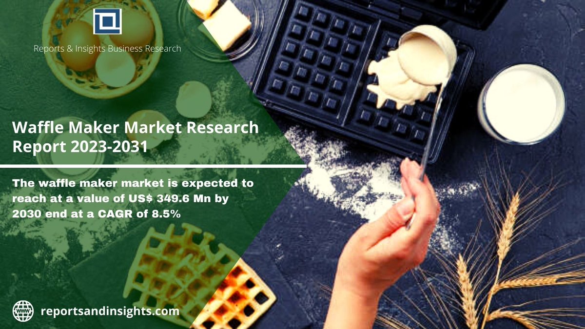 ellyseperry460's tweet image. Waffle Maker Market is Anticipated to Expand and Reach US$ 349.6 Mn by the end of 2031, At a CAGR of 8.5%.
Read More : bit.ly/3lXOtFG
#waffles #wafflemaker #wafflemakermarket #market #share #sizetwitter