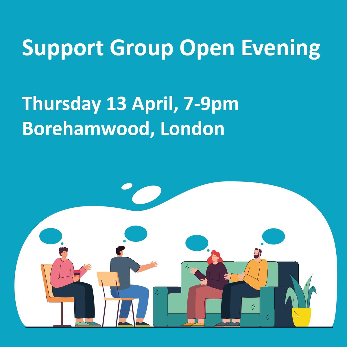 DrugFAMFounder's tweet photo. Join us to launch our new weekly support group at Borehamwood Community Centre, which will meet every Thursday evening.

Our weekly support groups provide people affected by a loved one’s harmful use of alcohol, drugs or gambling to meet others in a similar situation. https://t.co/yxBaGjj68F