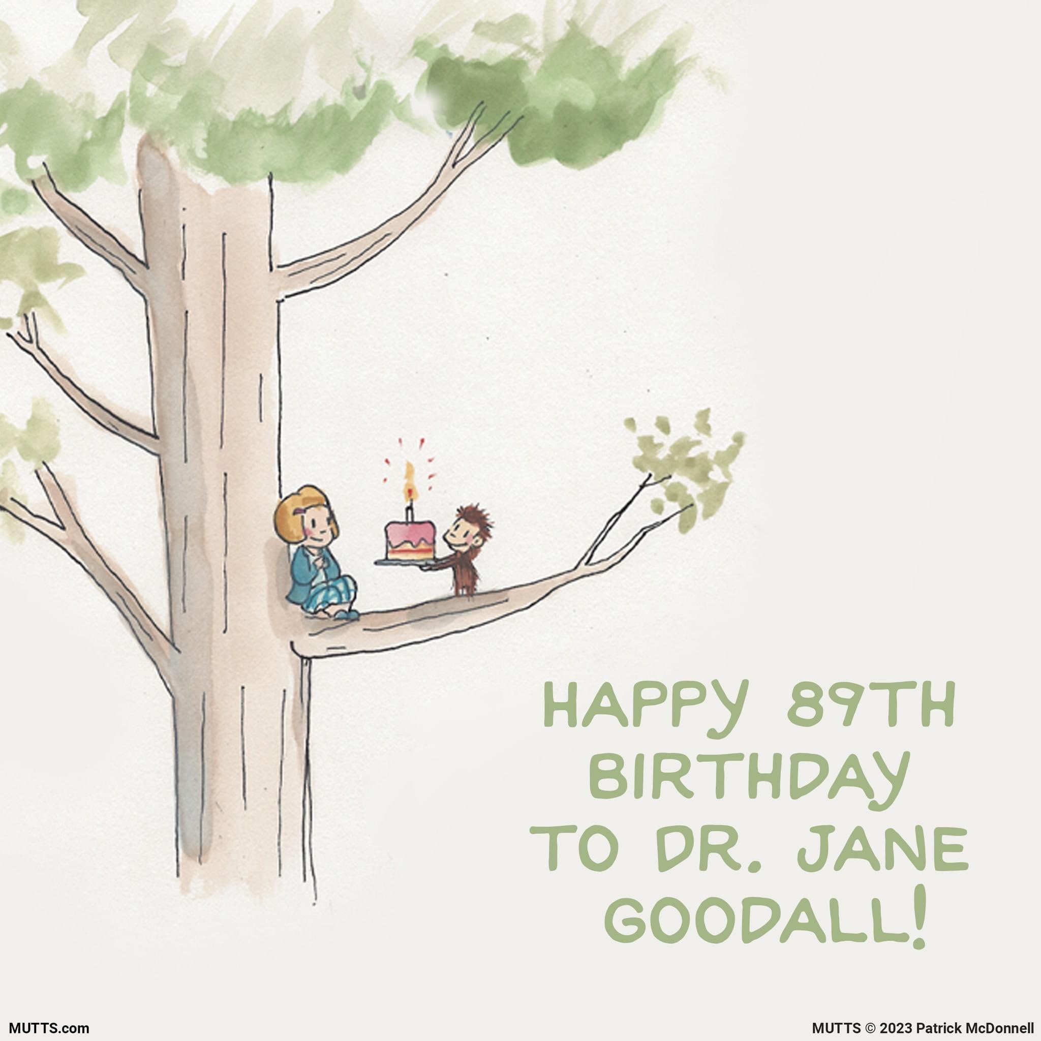 Happy birthday to Dr. Jane Goodall! Thank you for inspiring us to be kind, curious, and a friend to all animals. 
