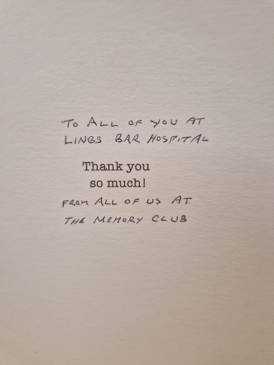 NottsTIService's tweet photo. A lovely thank you from our latest group to finish the post diagnostic Dementia programme!!!! https://t.co/KzIqAPxzCG