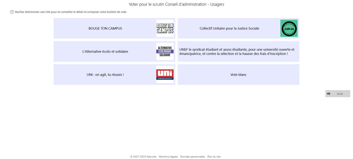 Je n'ai aucune idée pour qui voter #Sorbonnenouvelle