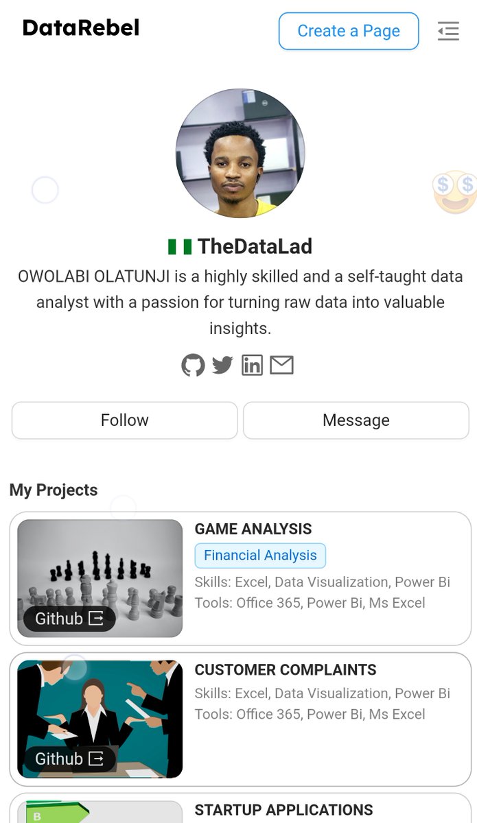 CXwithTJ's tweet photo. My portfolio can be found at https://t.co/h9Ld0iuf6m, courtesy of @DataRebel_io. Feel free to follow the link and explore my work, and consider using https://t.co/ckN8Mciiyp to create your own portfolio - it's simple to use and navigate. @DataChallengeSp #Data #portfolio https://t.co/OwI2QQTMQM