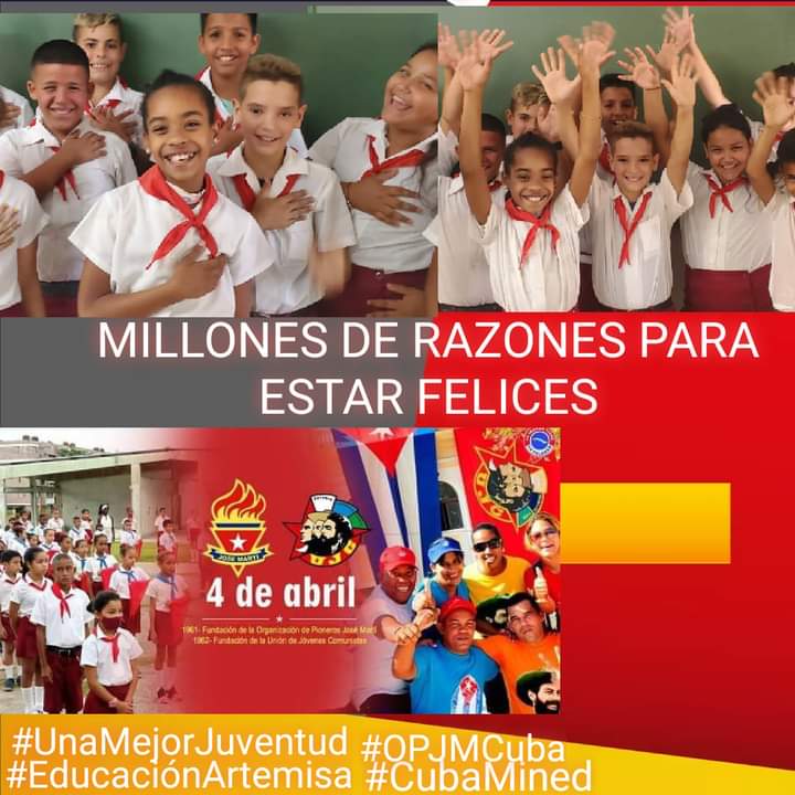 Por nuestras ideas,unidos siempre.  #EducacionArtemisa #CubaMined <a href="/elsa_ena/">Ena Elsa Velázquez Cobiella</a> <a href="/Eugeniocubano/">Eugenio González Pérez</a> <a href="/yarobyalvarez/">Director Provincial Educación Artemisa</a> <a href="/Oytsa1/">Oytsa Longa</a> <a href="/DireccionMunic2/">Direccion Municipal</a>