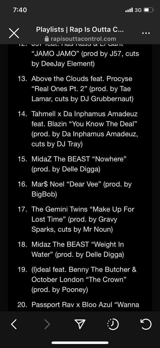 MAR$ NOEL (@itsmarsnoel) on Twitter photo A Major Shout Out goes out 2 <a href="/ItsDJEclipse/">DJ Eclipse</a> <a href="/djriznyc/">Riz</a> <a href="/thecainmarko/">Kyle Royce Haynes</a> 4 playing Dear Vee 🕊️❤️ on <a href="/RapIsOuttaCntrl/">Rap Is Outta Control</a> & <a href="/Shade45/">Shade45</a>
Major Appreciation in order 2 <a href="/BigBobPattison/">BigBob Pattison</a> <a href="/LDontheCut/">LDontheCut</a> 4 giving me the canvas to create a record 4 #Vidya <a href="/EliteSoundIntl/">VidyaESI</a>
We're Making History 🙏🏾🌊☀️🔥🏆 A Major Shout Out goes out 2 <a href="/ItsDJEclipse/">DJ Eclipse</a> <a href="/djriznyc/">Riz</a> <a href="/thecainmarko/">Kyle Royce Haynes</a> 4 playing Dear Vee 🕊️❤️ on <a href="/RapIsOuttaCntrl/">Rap Is Outta Control</a> & <a href="/Shade45/">Shade45</a>
Major Appreciation in order 2 <a href="/BigBobPattison/">BigBob Pattison</a> <a href="/LDontheCut/">LDontheCut</a> 4 giving me the canvas to create a record 4 #Vidya <a href="/EliteSoundIntl/">VidyaESI</a>
We're Making History 🙏🏾🌊☀️🔥🏆