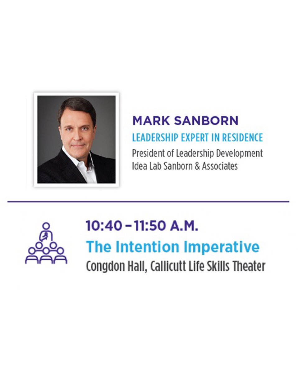 HighPointU's tweet photo. This Wednesday! HPU's Leadership Expert in Residence @Mark_Sanborn, President of Sanborn &amp; Associates, will return to campus to mentor you! Attend his Life Skills Seminar from 10:40-11:50 a.m. in Callicutt. 💡🤝 #HPU365 #AccesstoInnovators https://t.co/CjMjzqksGM