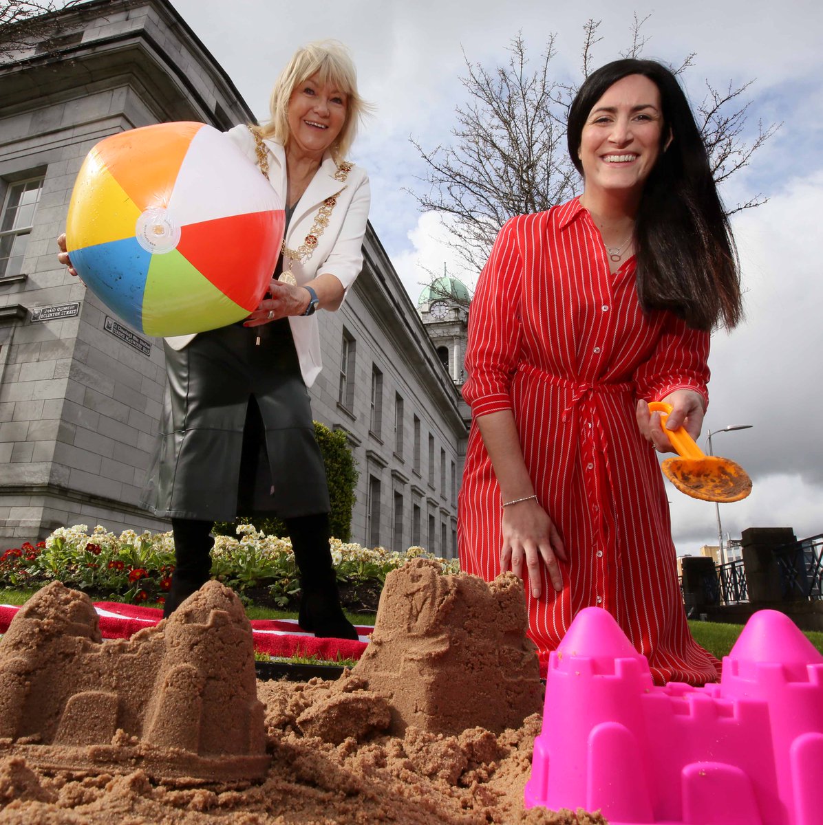Great fun was had last week as we announced SUN &amp; SEA for this year's festival - an opera performance, watched from above, that will take place on an indoor beach built in Cork's City Hall with a cast of 40, including a dog!