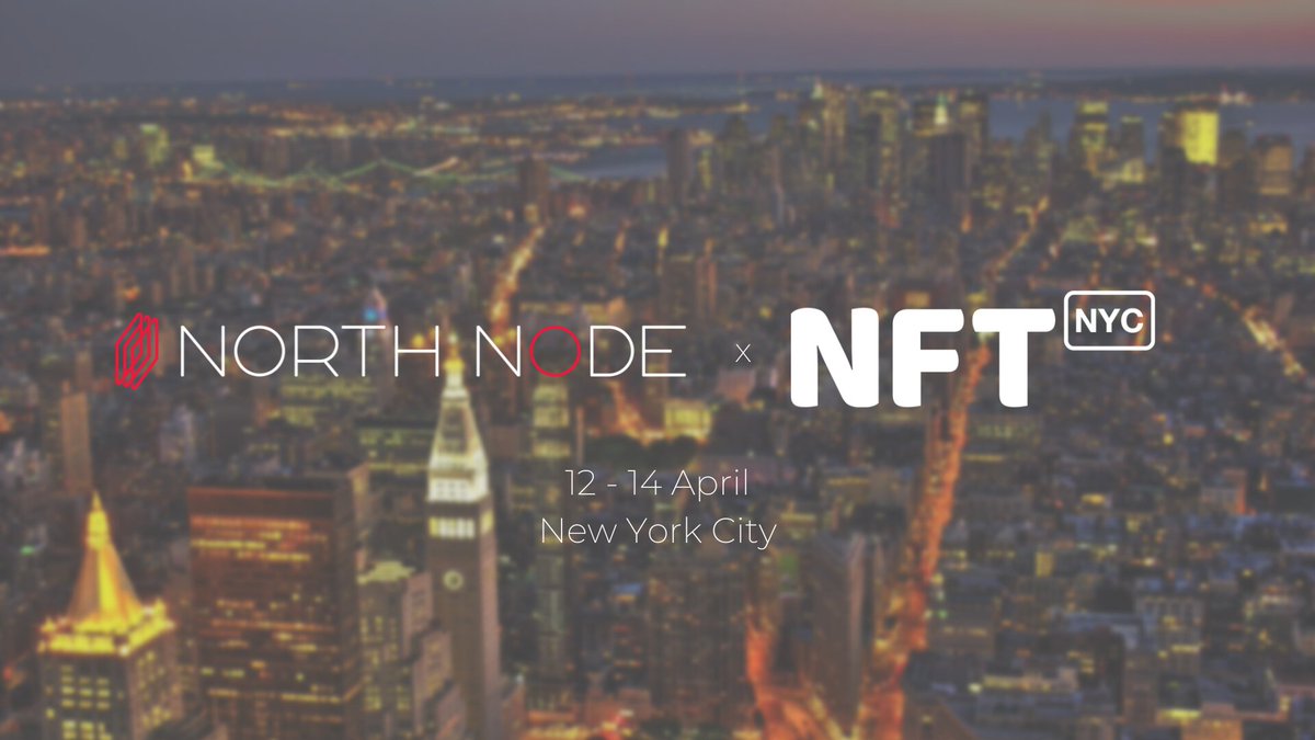 NorthNodeCap's tweet photo. Find us at @NFT_NYC next week, we will be in New York City from April 12 - 17. 

We will also be attending Consensus in Austin from April 26 - 28. 

Reach out if you would like to meet! https://t.co/IDd1WbvTNh