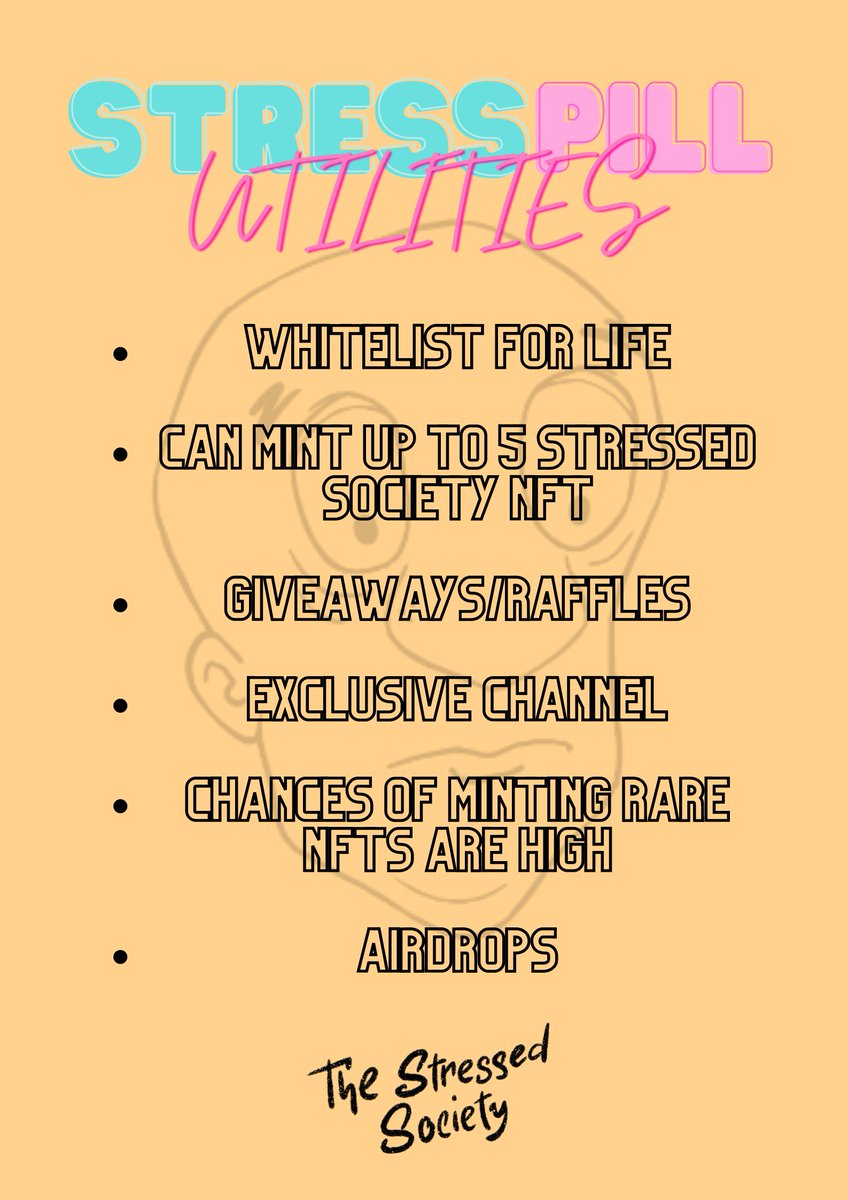 We'll be minting our stress pill soon!💊

Be excited since our stress pill offers a lot of benefits! The following below are the benefits of this NFT 😉

What exactly are you waiting for? Participate and become a part of our community!🚬

#CNFT #CNFTCommunity #CNFTProject