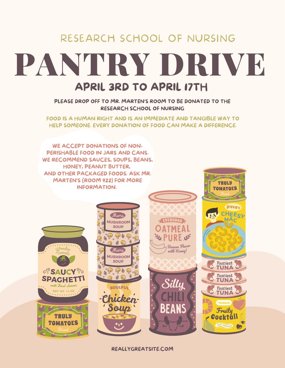 BsshsHosa's tweet photo. 15 PD Points = 5 items + 150 word essay about why we donated food! PLEASE JOIN US thank you! https://t.co/xpHAX8YtCu