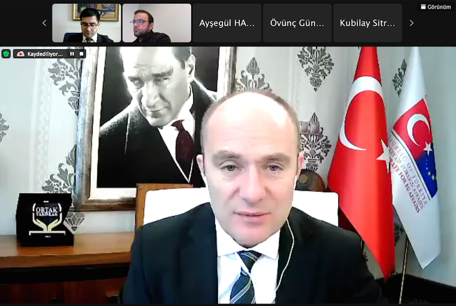 ABBaskanligi's tweet photo. The promotional webinar for 2021-2027 period of #CBCProgrammes held online with opening speech of @zcan_Bulent, Director-General for Financial Cooperation and Project Implementation. #cbc #cbcbgtr #interreg #enicbc #ENICBCMed https://t.co/KMQgJwHU3N