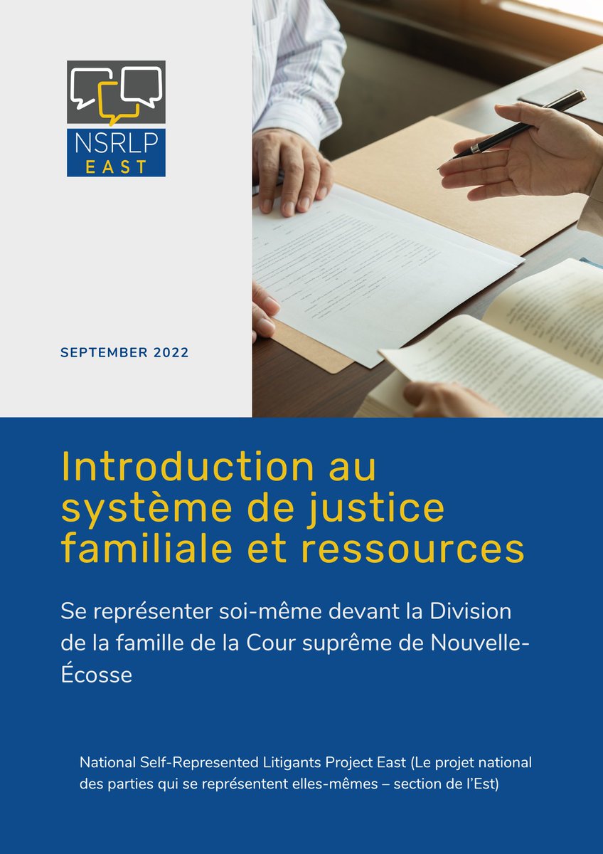 National Self-Represented Litigants Project - East tweet media