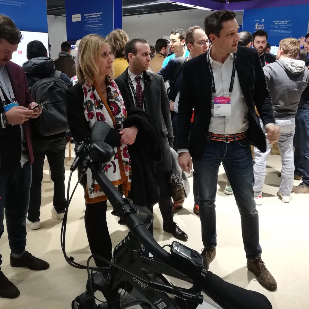 NellyGarnier's tweet image. Rencontre avec des start-ups et de nombreux acteurs du numérique à l’occasion de l’#AWSSummit2023