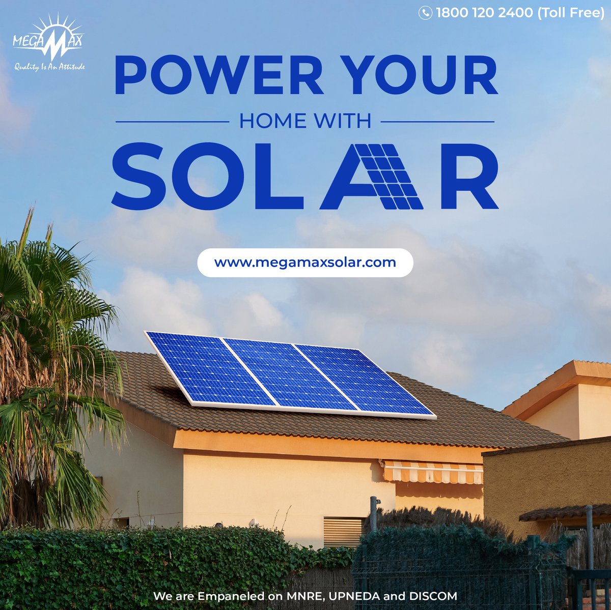 Say goodbye to high electricity bills and hello to renewable energy! ☀️🏠 Power your home with Megamax Solar and join the movement toward a sustainable future. 🌿 

#solarpower #renewableenergy #sustainability #gogreen #poweryourhome #gosolar #cleanenergy #solarpanels