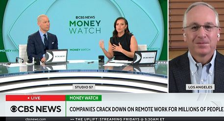 Mullane4Tim's tweet photo. More companies forcing employees back into offices while new @RobertHalf survey shows workers are willing to take a pay cut for fully remote work. Great @CBSNews @vladduthiersCBS @AMGreenCBS story. Here's @PaulCMcDonald with more. https://t.co/nDZQ1jOExH https://t.co/kAlJjETyYD