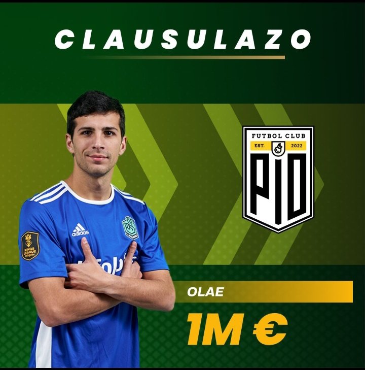 Manucdl27's tweet photo. -FICHAJE DE OLAE POR PÍO FC.
El exjugador del Barrio llega por 1M al equipo de Rivers. Refuerza su delantero con la llegada de un jugador que no ha tenido mucho protagonismo con El barrio. Adri dijo que el lunes anunciarán a un jugador de PIO para compensar la salida de Olae. https://t.co/elFMWxEIYw
