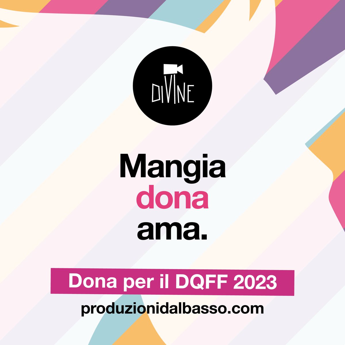 📷 Quest’anno DQFF è alla sua settima edizione, si svolgerà dal 14 al 16 aprile 2023 in via Baltea 3 e abbiamo bisogno di tutt* voi. Con una semplice donazione ci aiuterete a realizzare la rassegna.

Scoprite come su Produzioni Dal Basso 📷
Grazie! 📷
produzionidalbasso.com/.../divine-que…