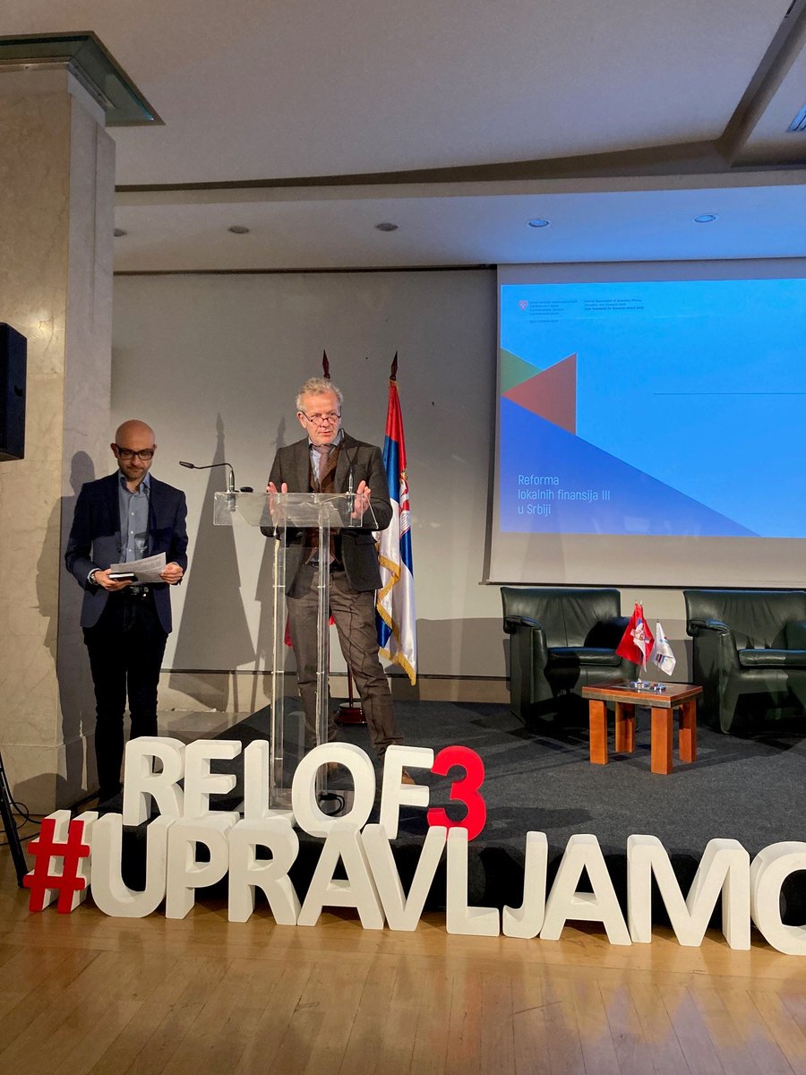 SwissEmbassyBlg's tweet photo. #RELOF3 is on! 1⃣0⃣ municipalities sign cooperation agreements on project implementation & introduction of performance management & managerial accountability. “🇨🇭 continues to support LGs in 🇷🇸 & subnational PFM reforms”, underlined 🇨🇭HoC, Richard Kohli at the official ceremony. https://t.co/QAT0S1Tz7R