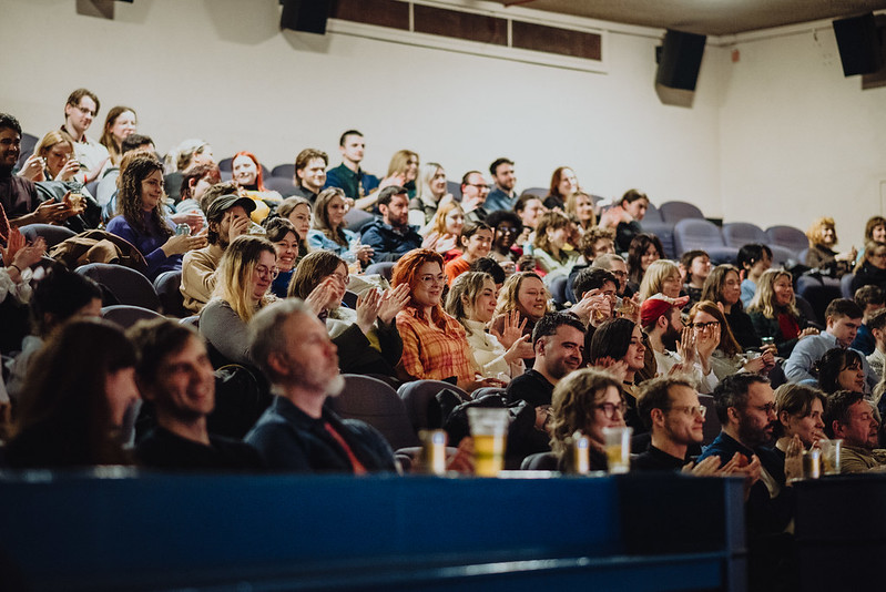 GlasgowShort's tweet photo. Behold: our glorious GSFF23 audiences....O how we missed you!

A thread of lovely crowd moments - can you spot yourself? ;)

#GSFF23 #GlasgowShortFilmFestival #ShortFilm @glasgowfilm https://t.co/nUi5U2SKrt