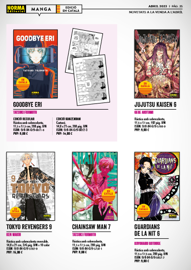 comicat's tweet photo. Per part de les novetats de @NormaEdEnCatala, segons la presentació les dues edicions de #GoodbyEri haurien de sortir el 14 d'aquest més. Per la resta de sèries, no podem dir cap data. Evangelion és bimestral. https://t.co/KBh2CPvAVI
