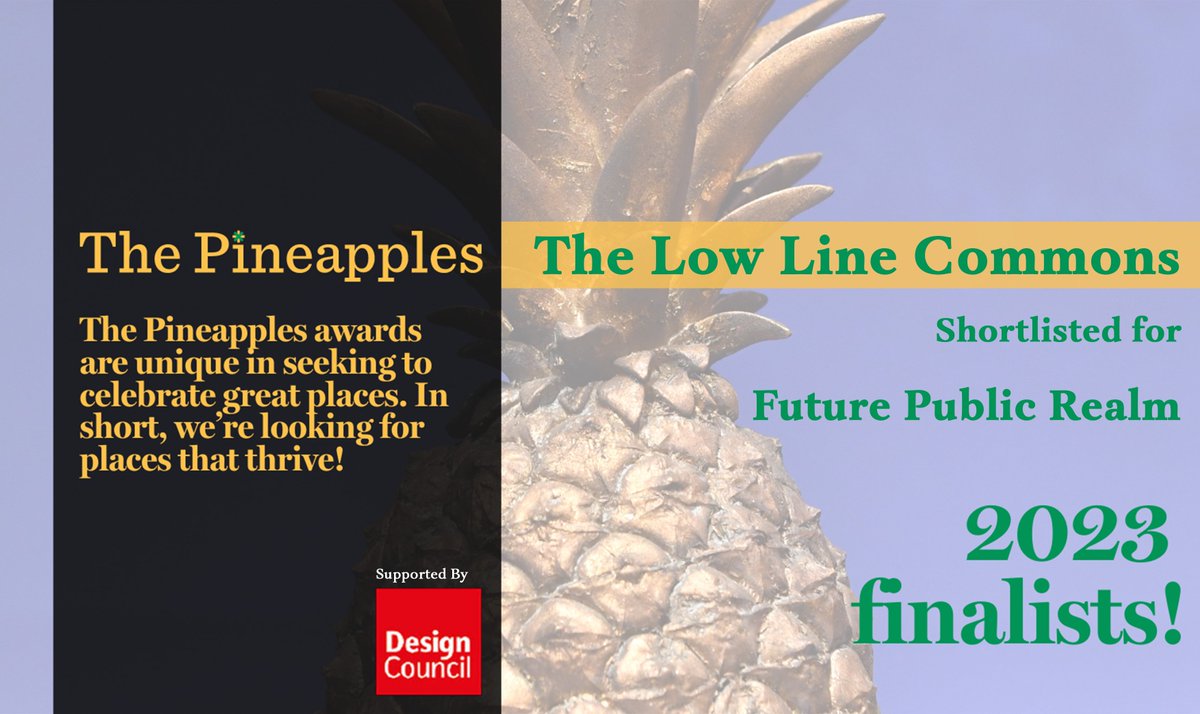 bluebermondsey's tweet photo. We're proud to be part of the #LowLineLDN project
Project shortlisted for The Pineapples Awards: Future Public Realm
Low Line Commons, Southwark โ Low Line Partners with PDP London, Macfarlane + Associates, Greengage Environmental & Studio 4215
๐
https://t.co/grQFdh5Adx https://t.co/EGLem6WNZs