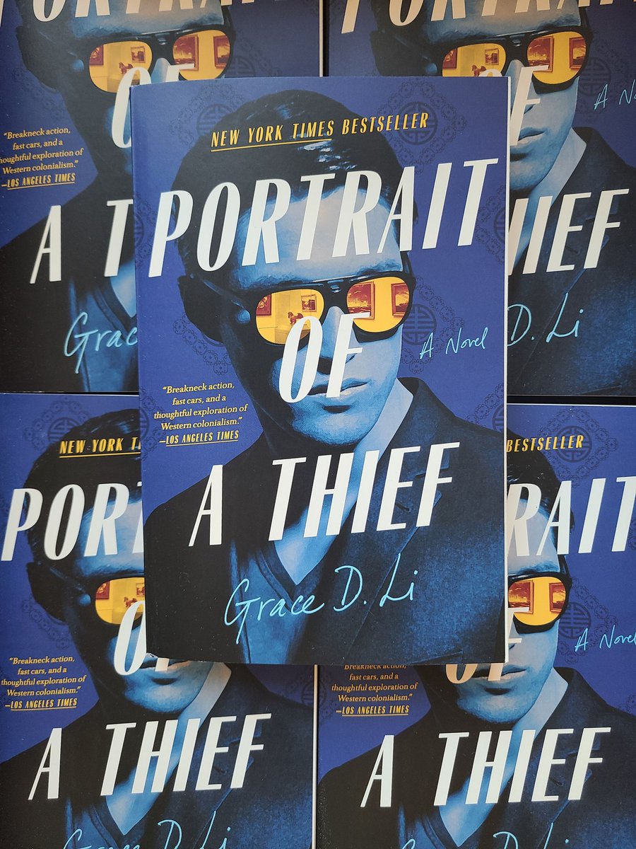 out in paperback today! so excited for PORTRAIT OF A THIEF to meet more readers in a lighter, floppier format, here's to reclaiming looted art 🖼️🥳✨