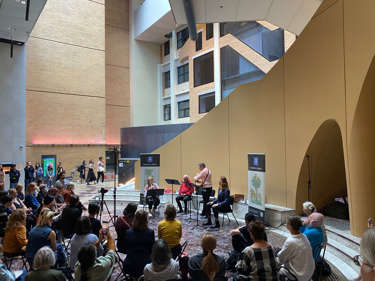 Yesterday we filled the Arts West with song, at our Medieval Song: Sacred and Secular concert. Did you pass by and join our audience? If so, we want to hear from you! 👉go.unimelb.edu.au/n8is #PublicProgram #Music #Unimelb