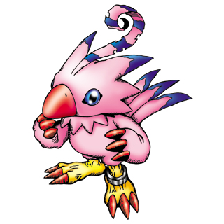 Digibot_exe's tweet photo. Piyomon 
 (Piyo: Japanese onomatopoeia for tweeting) 
 Chick 
 Attacks: 
 Magical Fire 
 Piyorin Attack 
 Katai Kuchibashi https://t.co/3cEQ8WO3A8